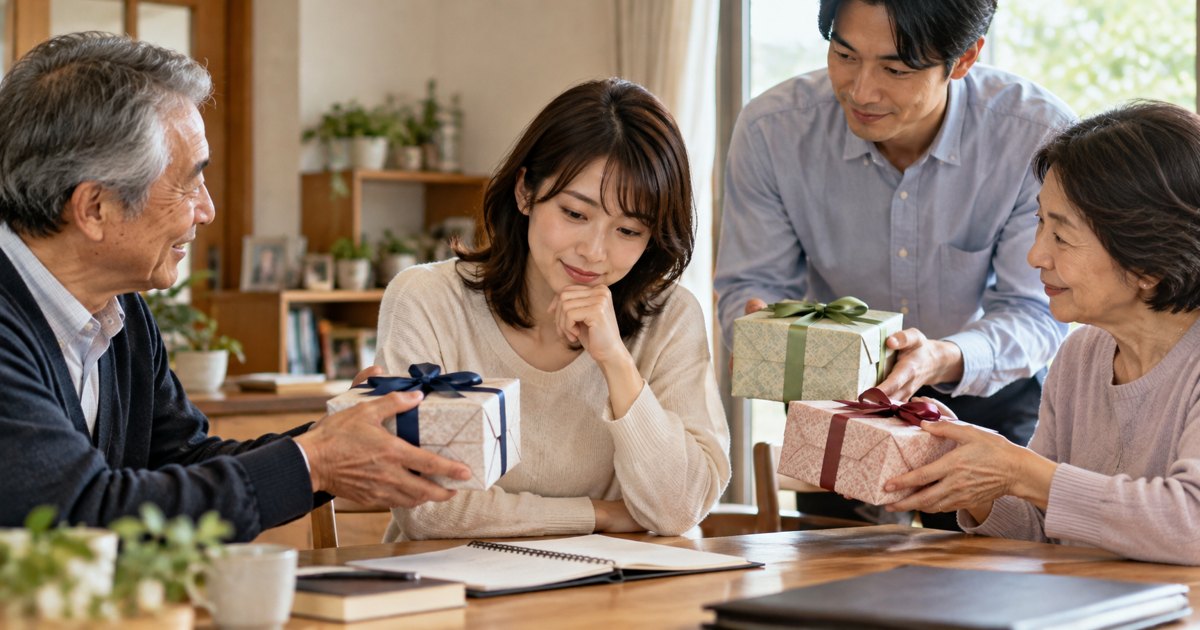 「贈与税は複数人から受けても合算課税【2026年版】」のイメージ(AI生成)